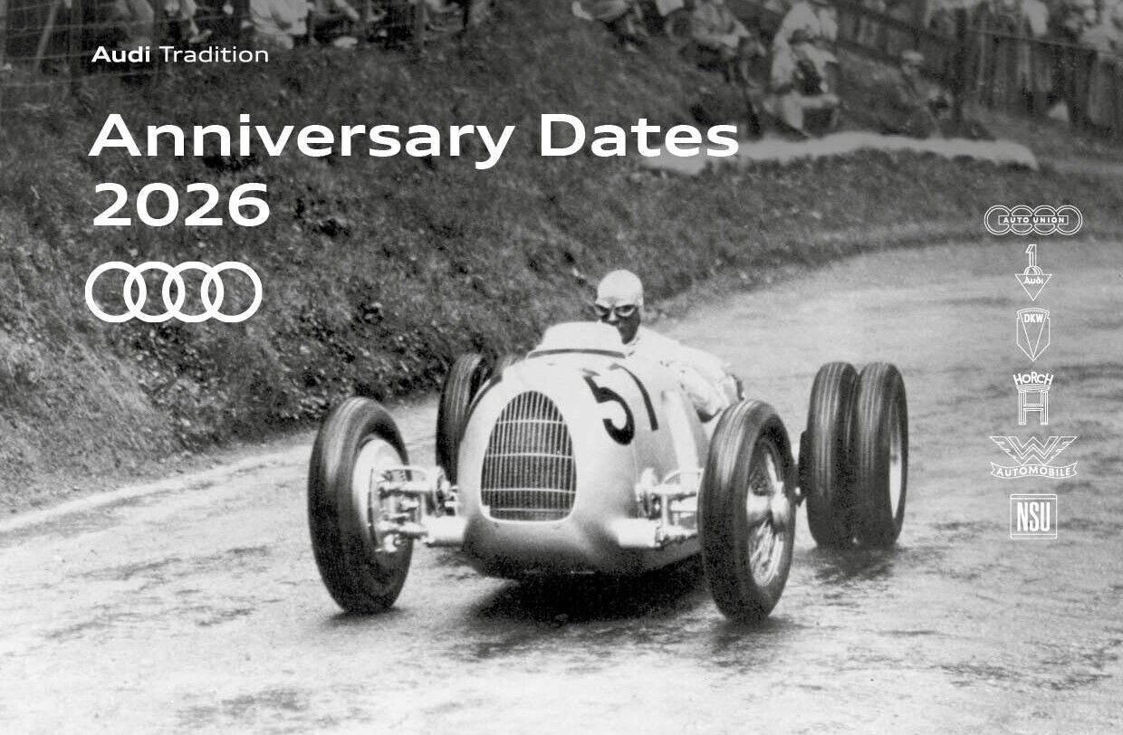 Audi viert zijn geschiedenis: belangrijke jubilea in het vooruitzicht van 2026