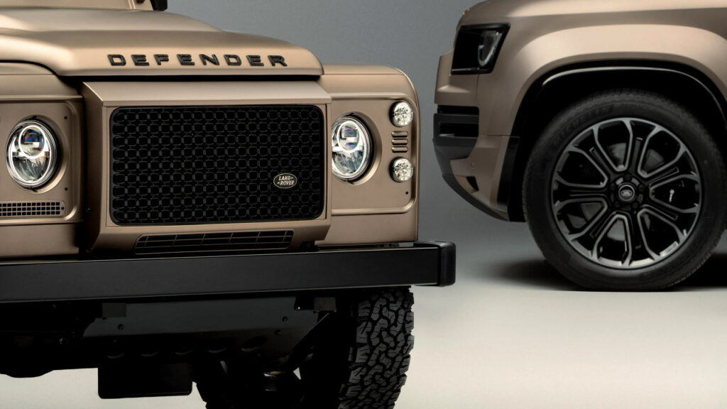 Land Rover Classic muscle son Defender V8 avec des touches d'Octa