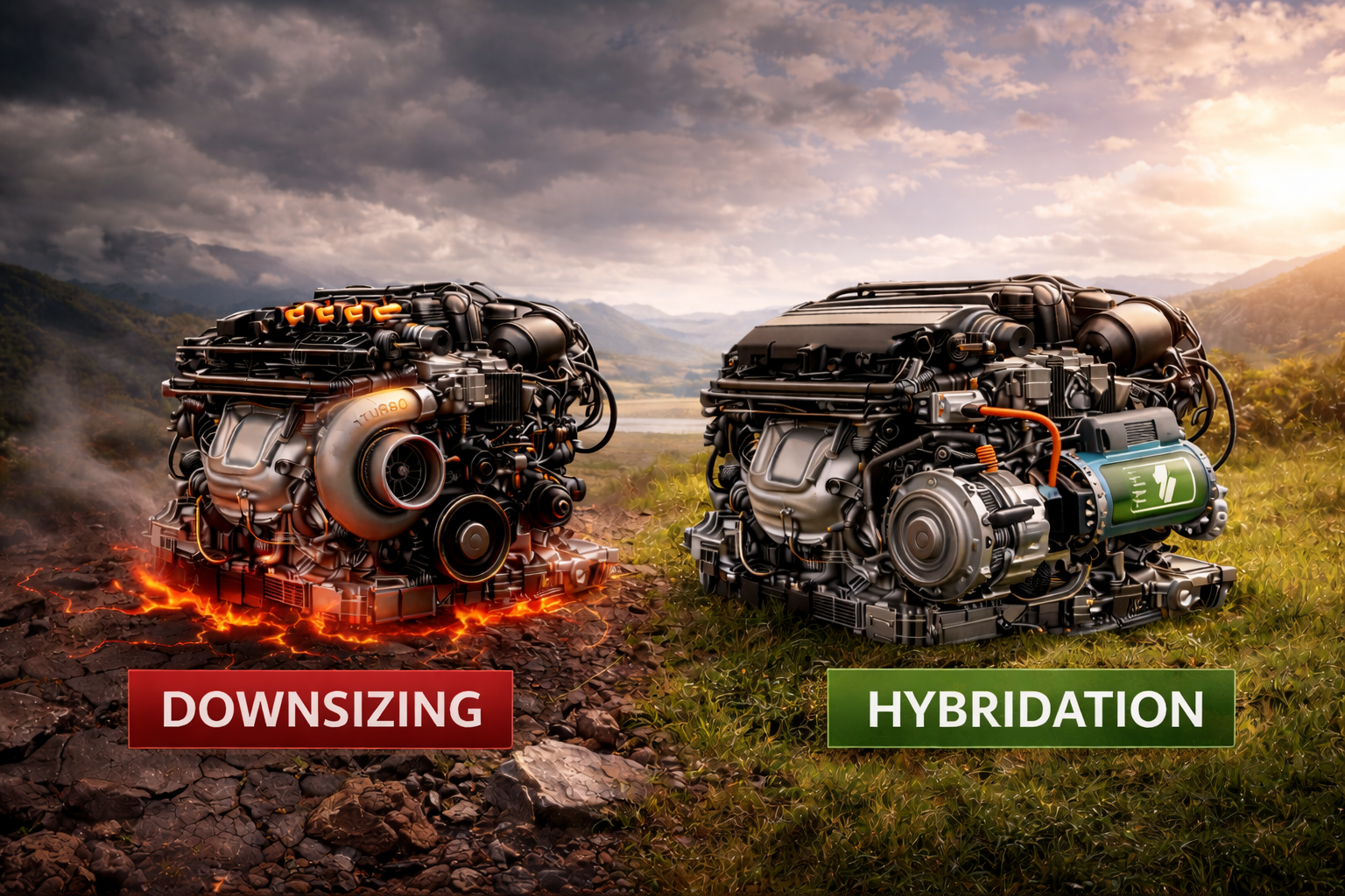 Downsizing en hybridisatie: duurzame oplossing of eenvoudige overgang?