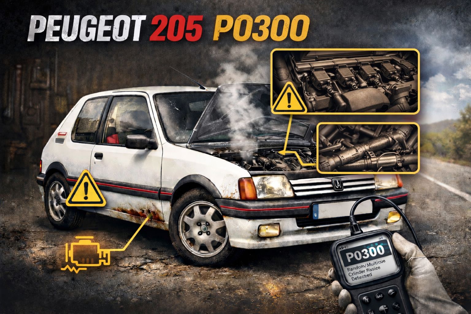 Code P0300 op Peugeot 205: oorzaken en oplossingen