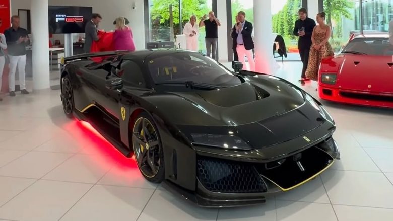 Eerste Ferrari F80 voor Europa onthuld met unieke, mysterieuze lak